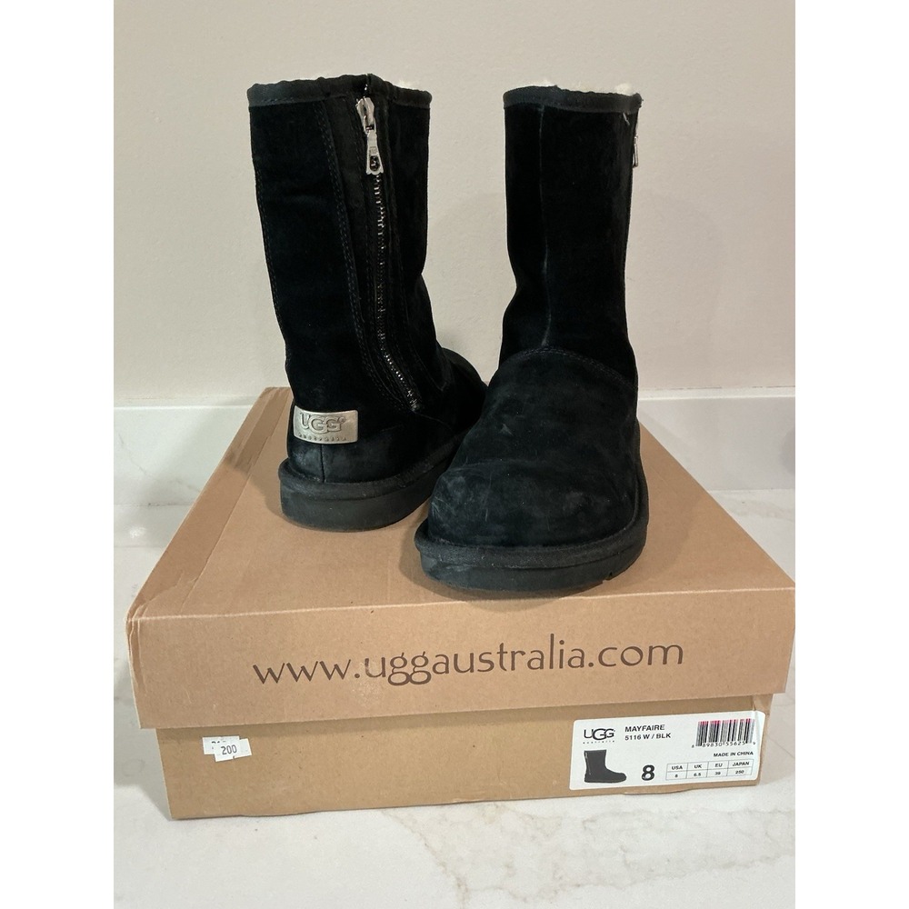 UGG Mayfaire Boots Women's 8 Black 5116 LNIB - Picture 1 of 16